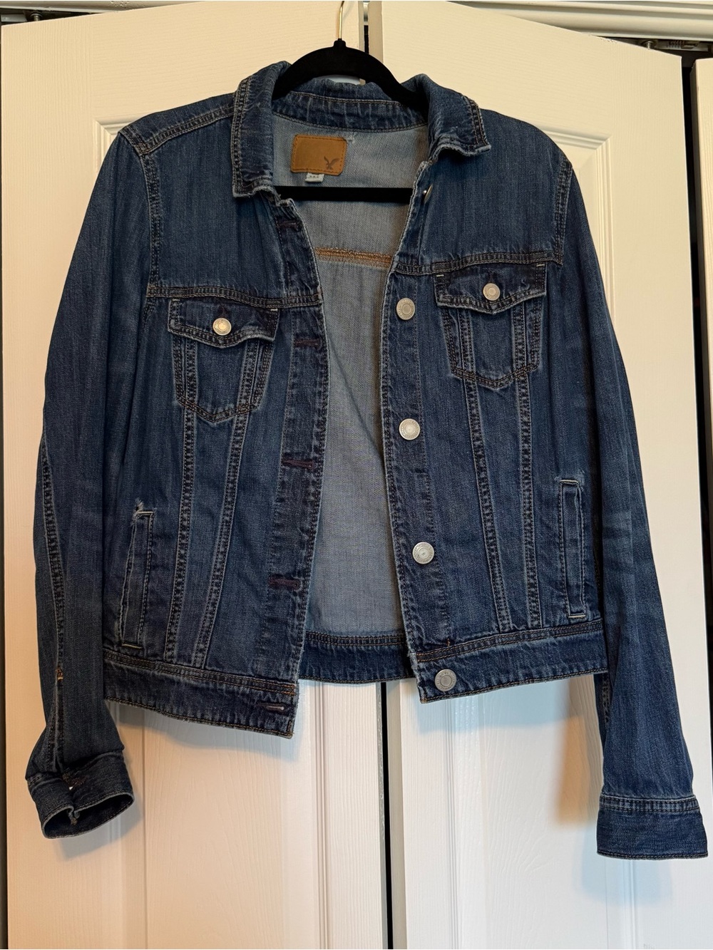 American Eagle Distressed Denim Jacket